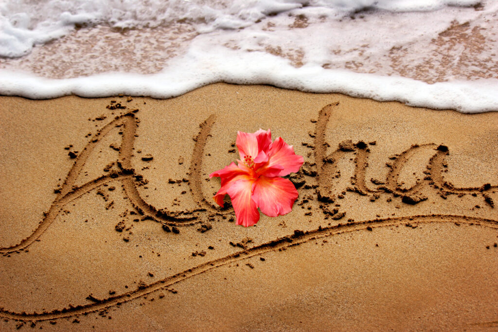 aloha, waikiki beach, hawaii